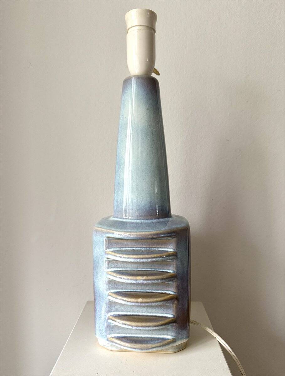 Lampe de table par Einar Johansen pour Søholm Stentøj, céramique, Danemark, années 1960.