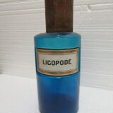Pharmacy licopode blue label porcelain pot