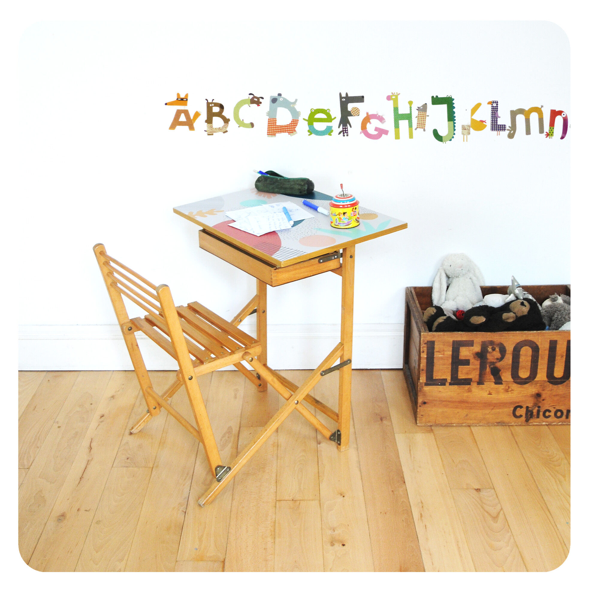 Vintage folding desk