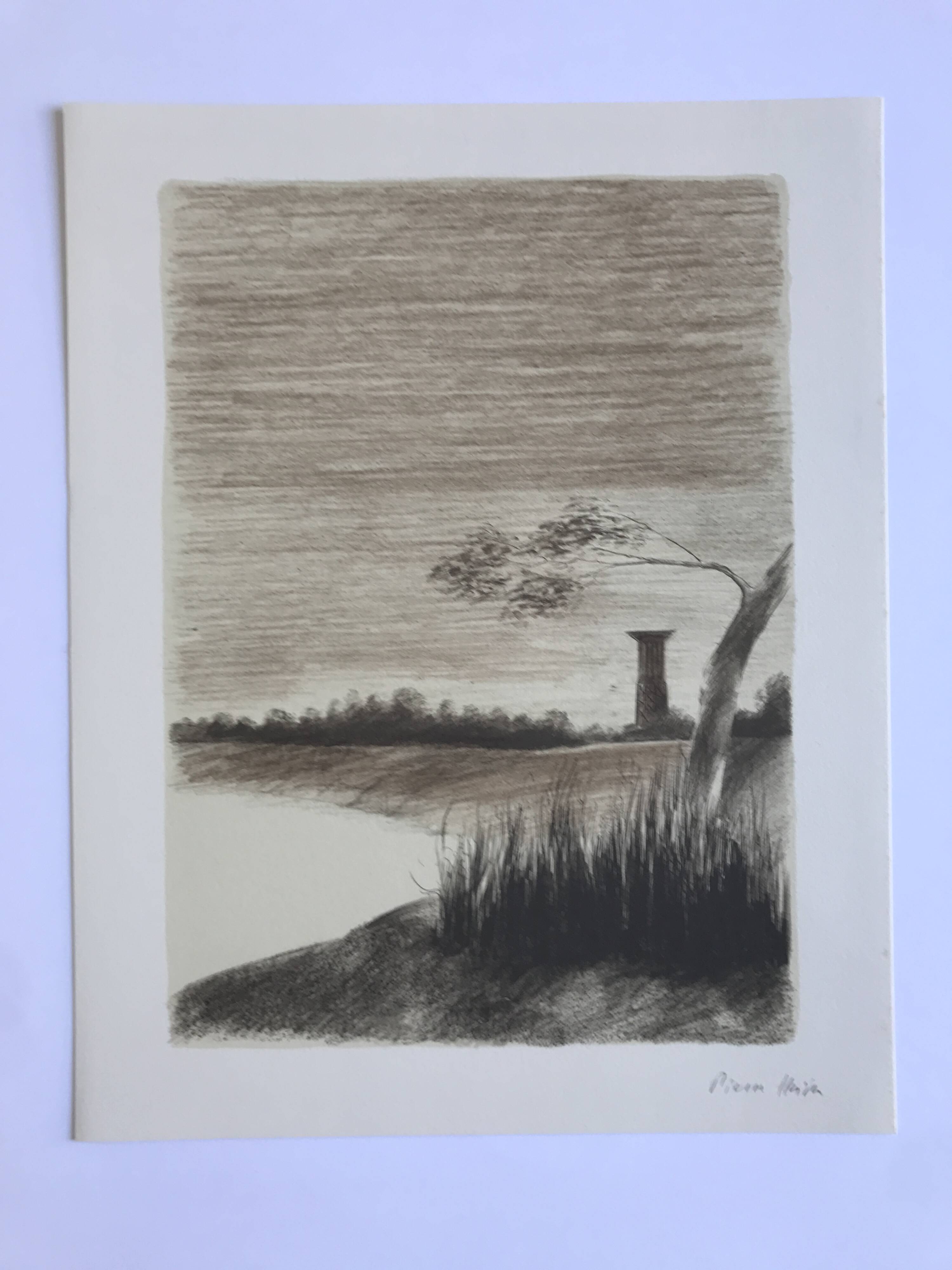 Pierre skira, a dam..., 1978. original lithograph signed in pencil.