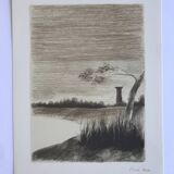 Pierre skira, a dam..., 1978. original lithograph signed in pencil.