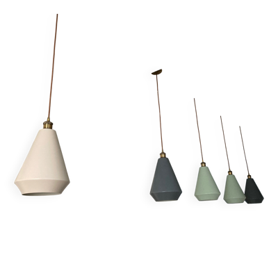 5 suspensions abats-jour made et ampoules filament led girard sudron