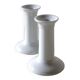 Porcelain candlestick duo