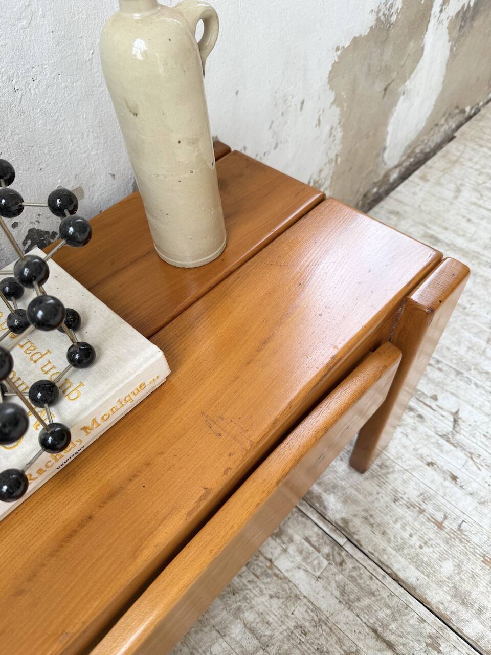 Solid elm bedside table Maison Regain