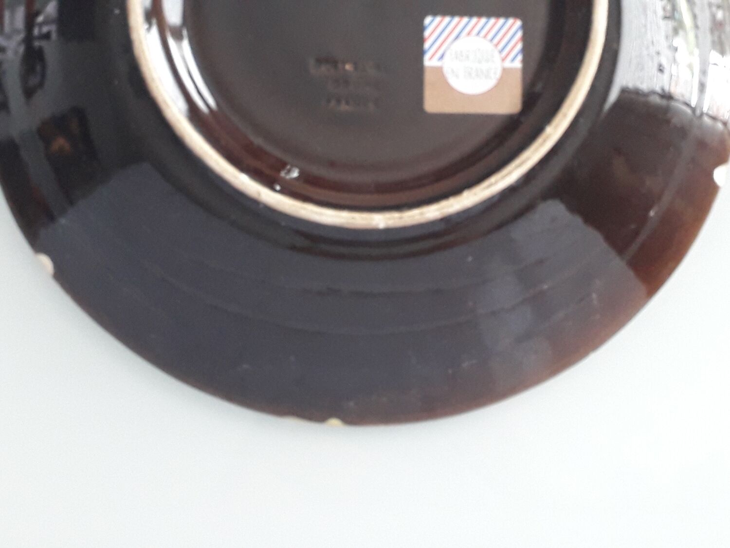 Poet-Laval dish 31 cm vintage ceramic