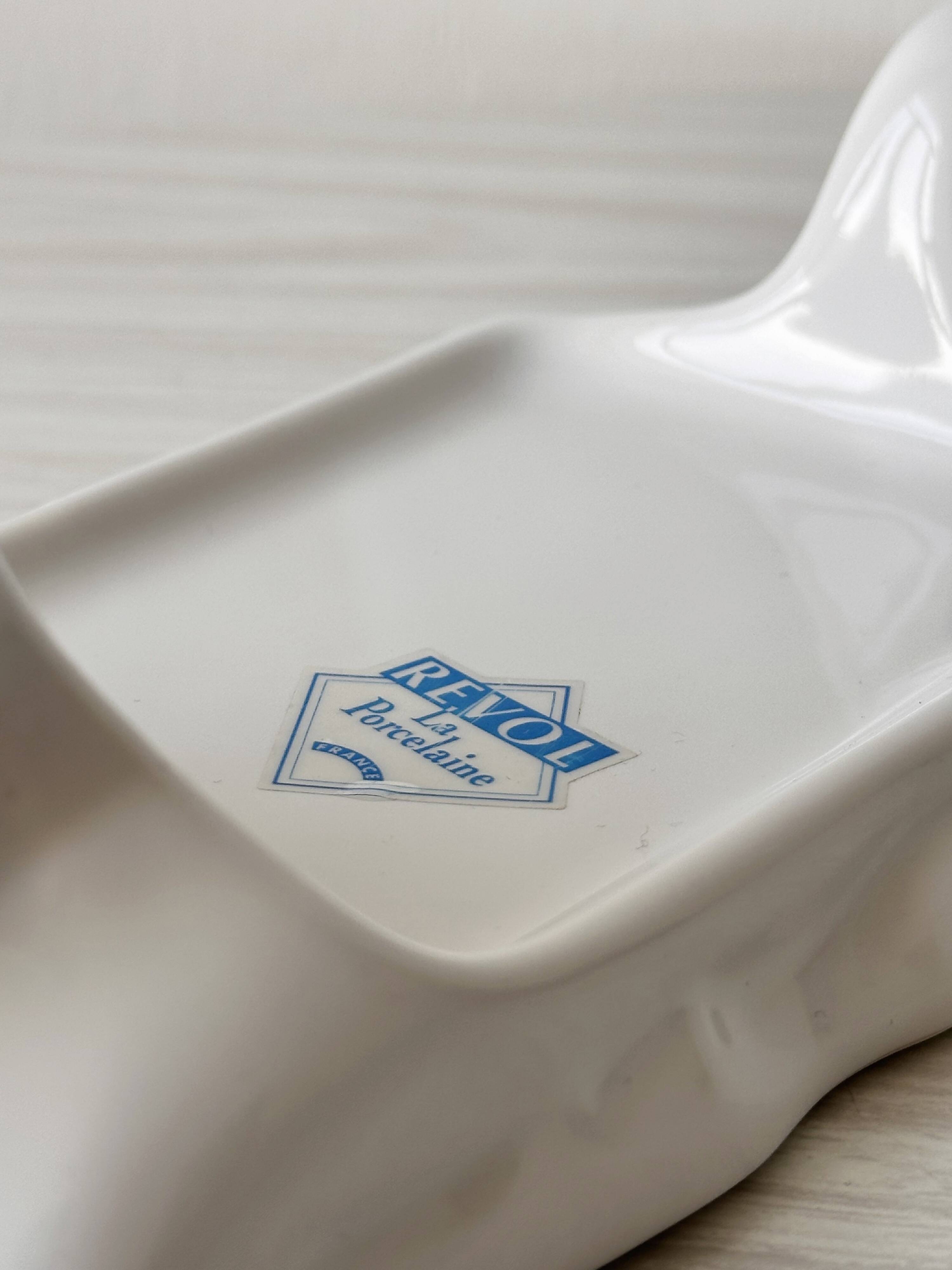 Revol porcelain cow butter dish