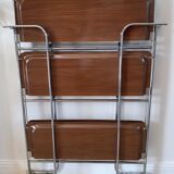 Chromium folding dessert and vintage 70s formica