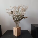Paire de vases en bois