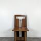 Set of 8 Italian chairs in American walnut Loto Spa