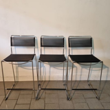 High stools Spaghetti dark gray design Giandomenico Belloti , edit by Alias