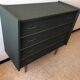 Dark green vintage dresser.