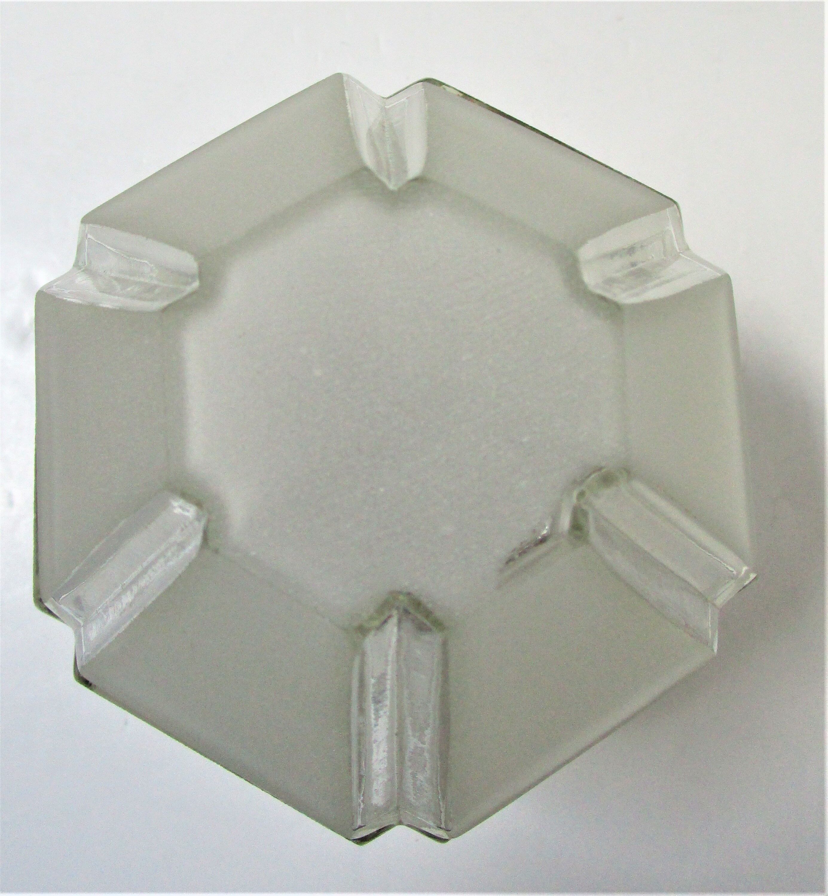 Art deco ceiling frosted and transparent 1930s glass