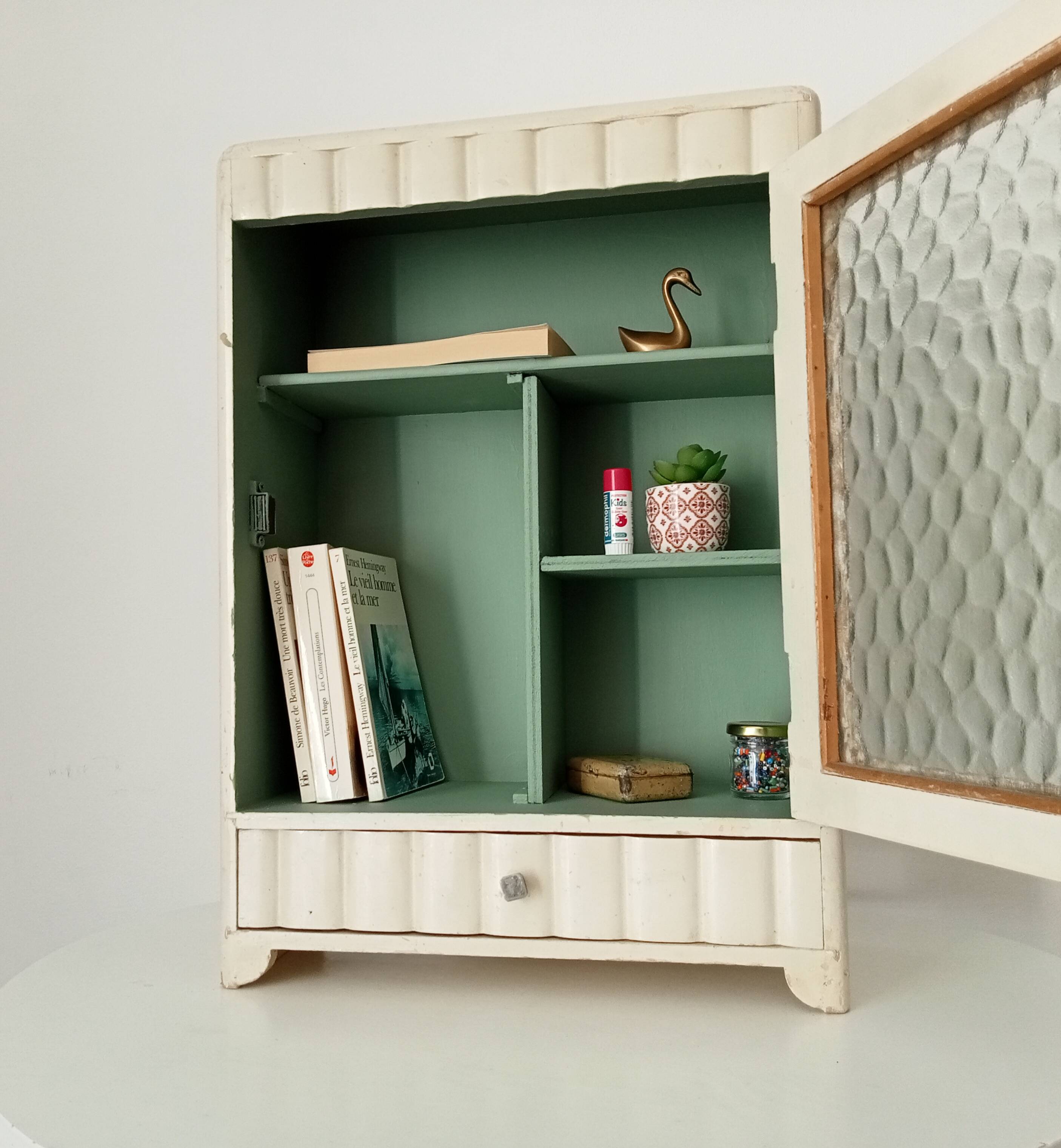 1950s art deco bathroom cabinet