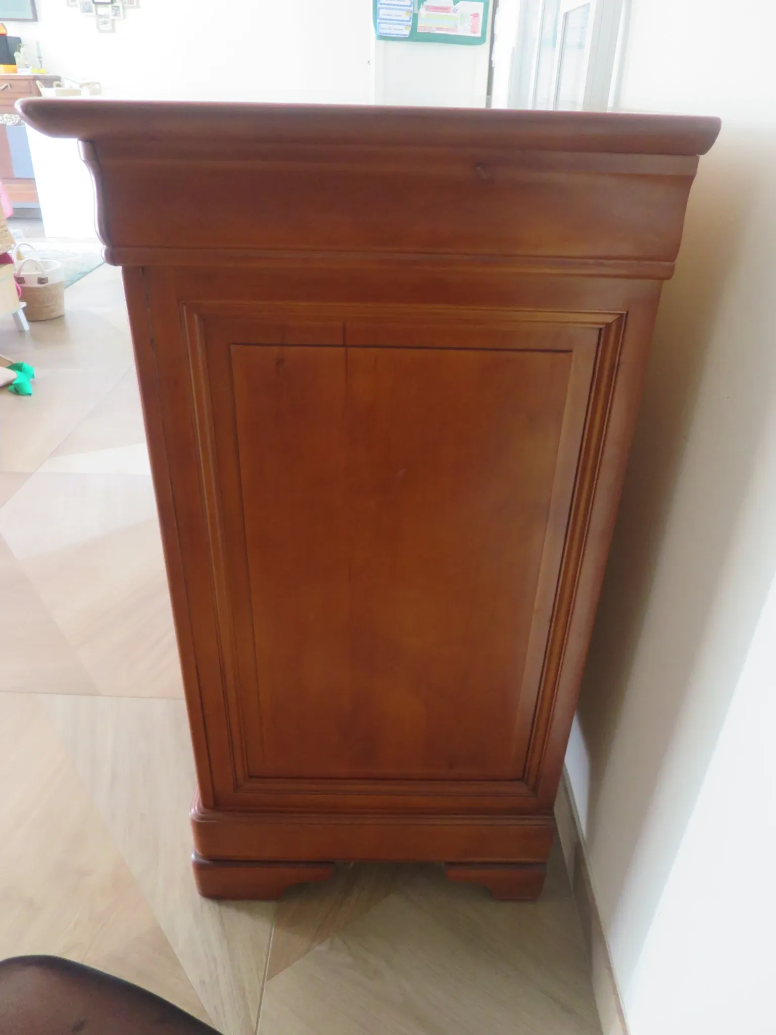 Louis Philippe buffet - 2 drawers - 2 doors - cherry wood - solid wood - dowelled