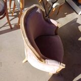 Louis XV style shepherdess armchair Huge job of sanding/stripping with raw wood (it's up to you to choose