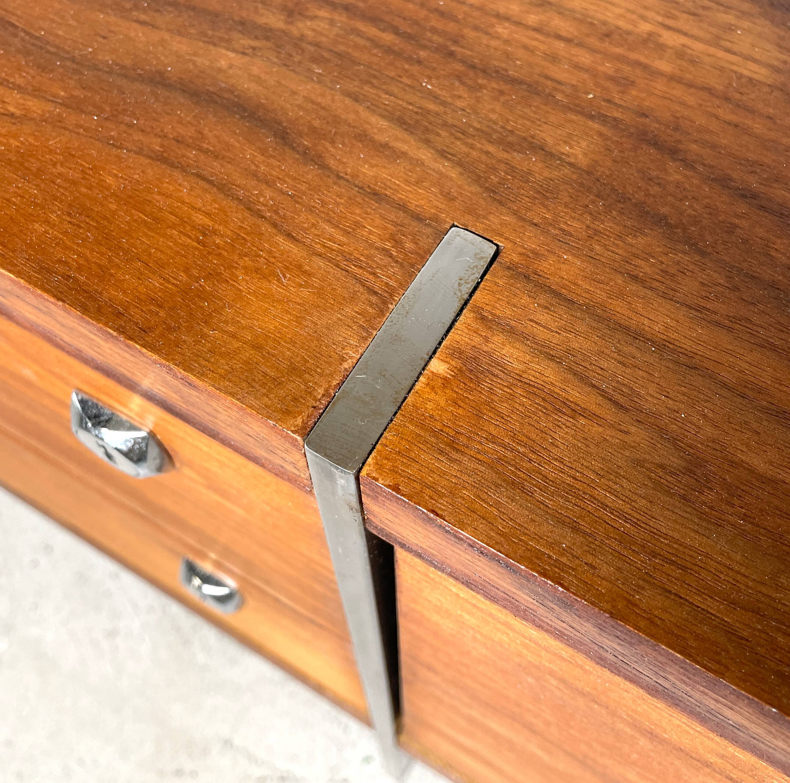 Vintage sideboard on stainless steel legs