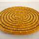 Vintage ceramic table mat imitation straw