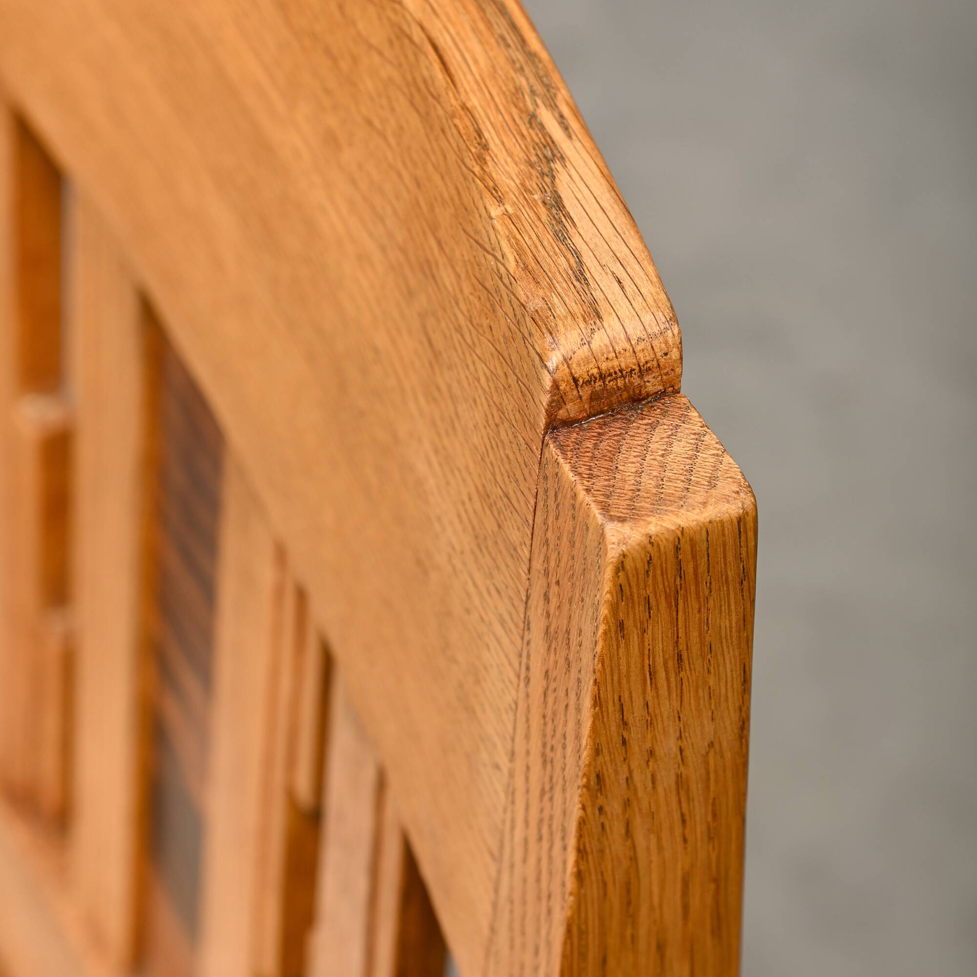 Dutch Art Deco Amsterdam School Dining Chairs in Oak and light Fabric