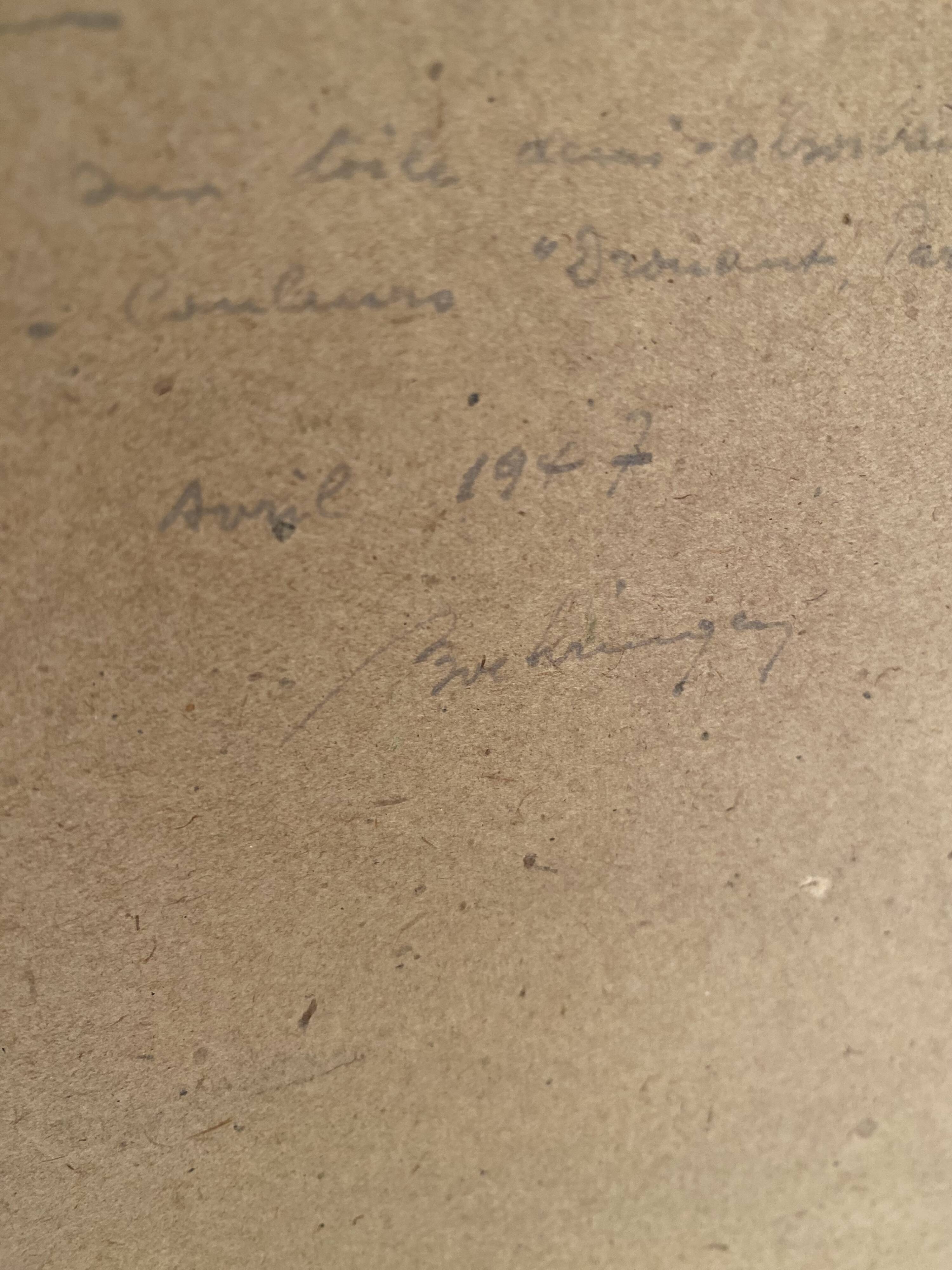 Landscape painting, oil painting 1947