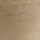 Landscape painting, oil painting 1947