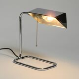 Large original 1980s chrome table lamp by Florian Schulz