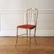 Chaise Chiavari laiton doré, 1950