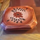 Hand-decorated earthenware trivet