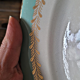 Flat plates Lunéville Pierrefonds, gilding and golden foliage