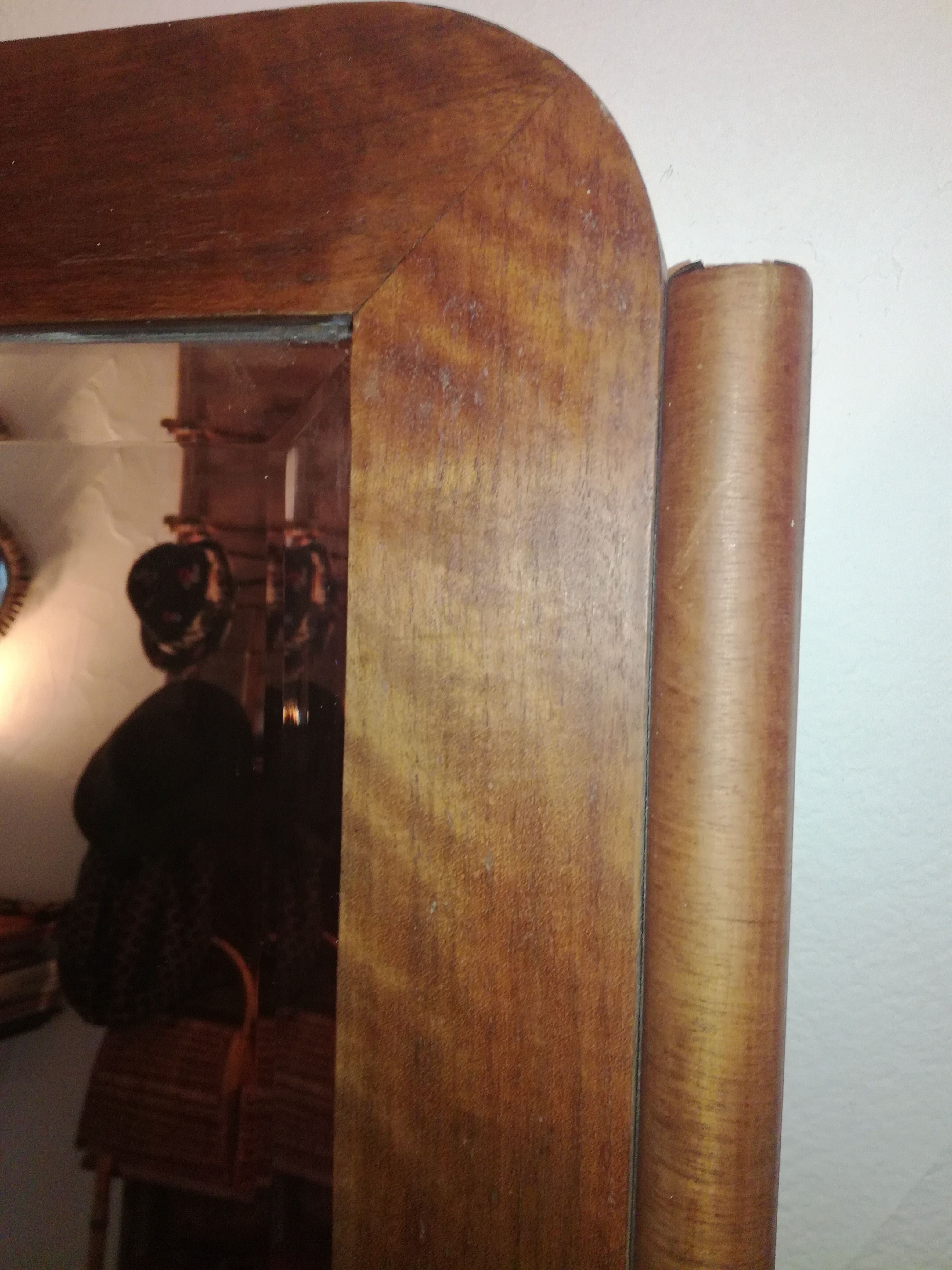 Wooden mirror - 95x67cm