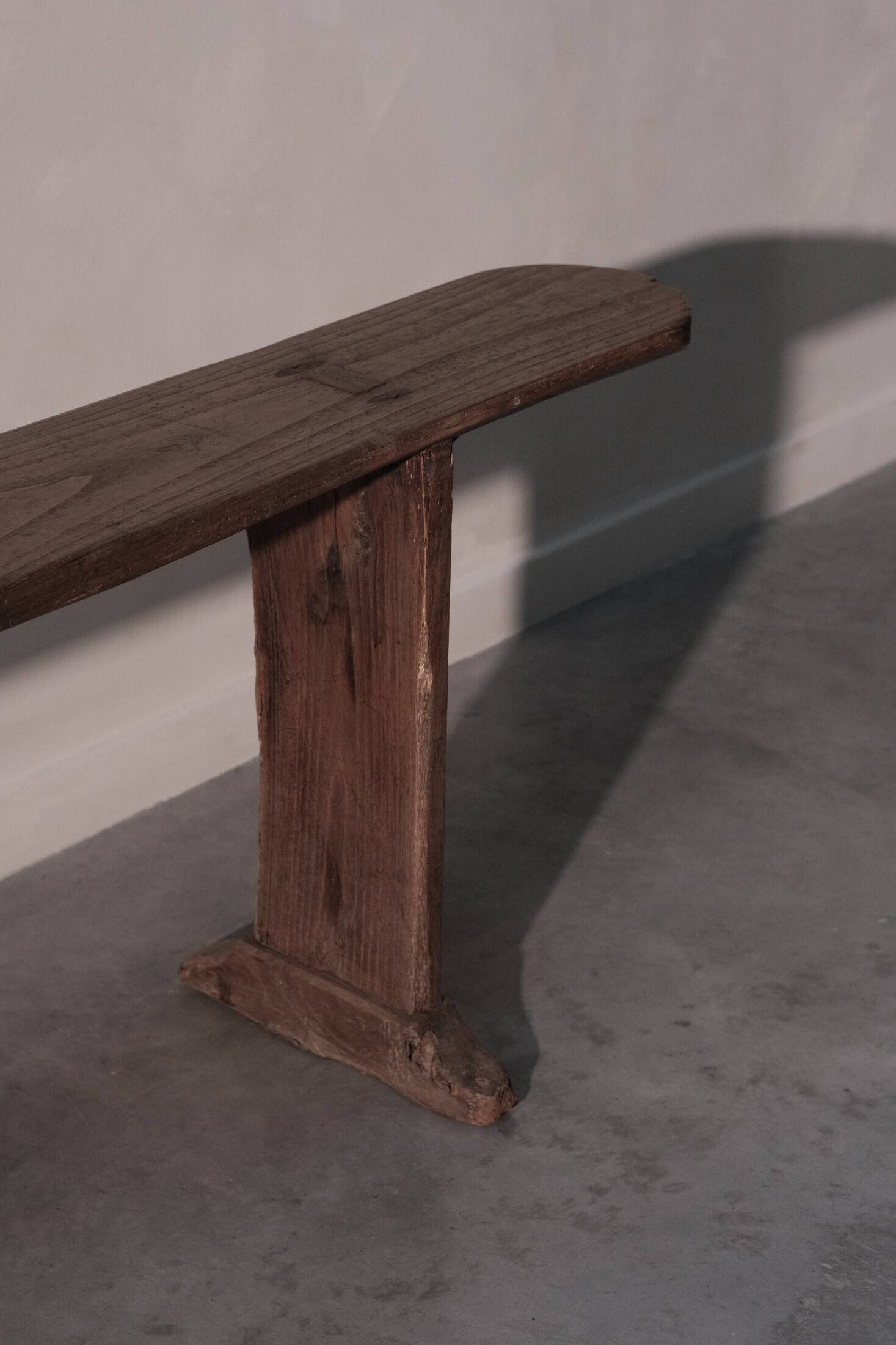 Farmhouse bench in chestnut wood
