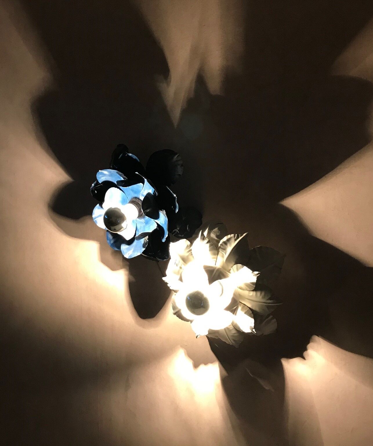 Appliques fleur métal