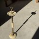 Marble and brass standing ashtray H74 D17