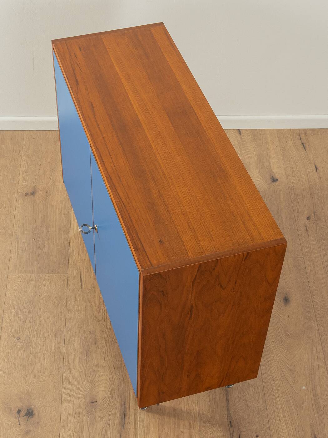 Commode bleue élégante des années 1960 par DeWe