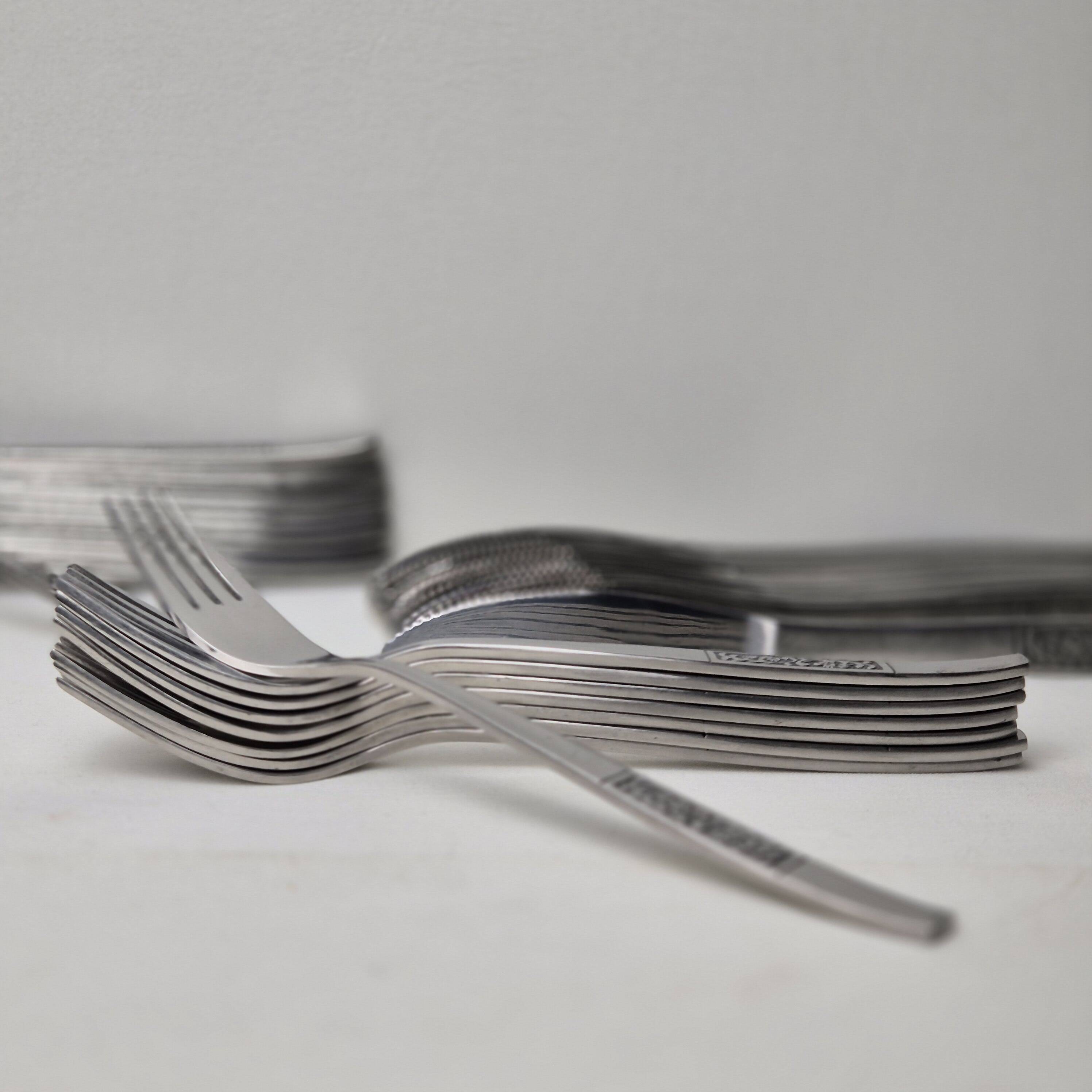 Lot de 45 couverts Amefa Holland Damask Stainless