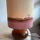 Solid olive wood lamp base