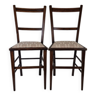 Pair of art nouveau english style chairs