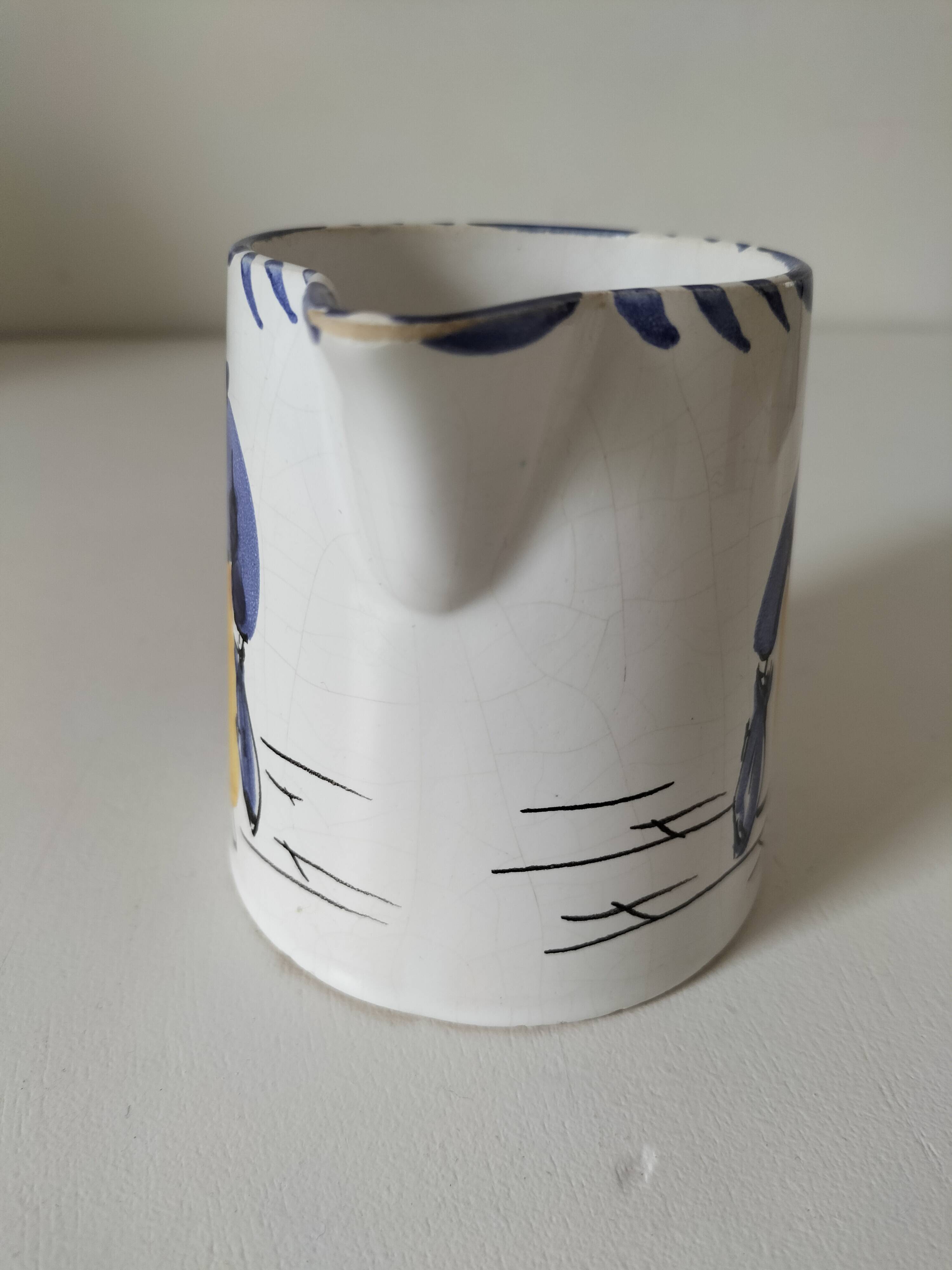 Breton milk jug - original signed painting