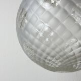 Vintage murano sphere ball pendant lamp Italy 1950s