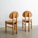 DANISH WOODEN DINING CHAIRS PINE BY RAINER DAUMILLER, 1970s