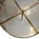 Vintage brass ceiling light/suspension with crystal.