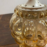 Portable pendant light in bubble glass