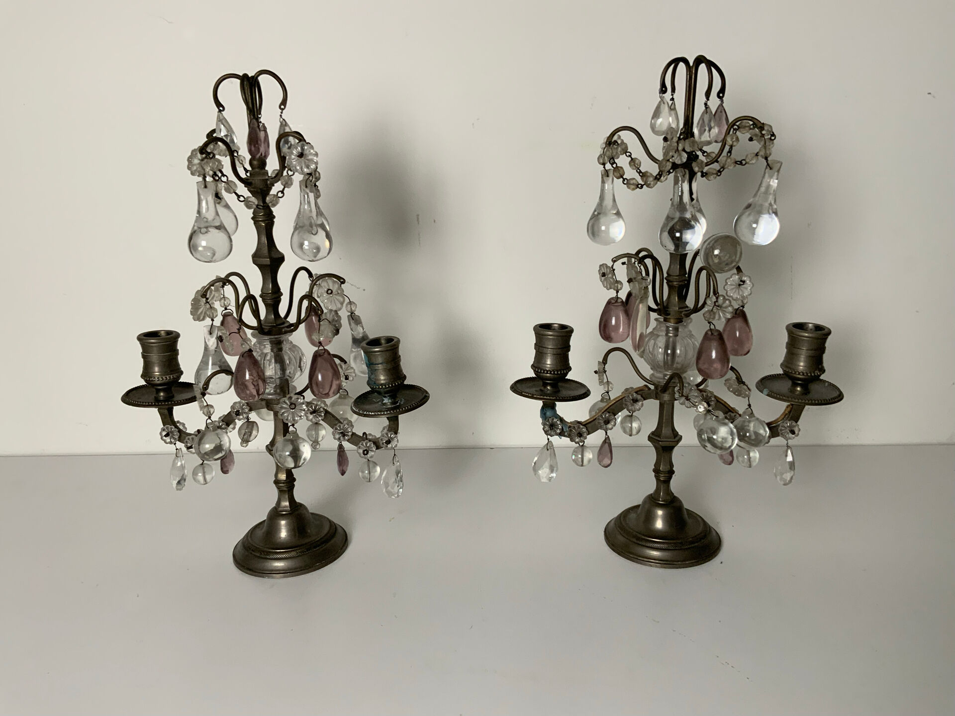 Pair of 19th-century candelabra