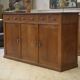 Buffet Art Déco moderniste en chêne massif 1940’s