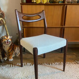 Series of 6 Danish teak chairs 60s