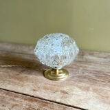 Lampe globe “godrons” ovale en verre