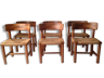 Ensemble de 6 chaises en sapin, design danois