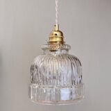 Vintage glass globe pendant light