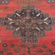 Hand-knotted afchari carpet Iran 132x143cm