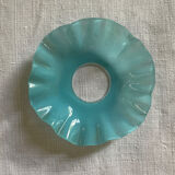Old bobèche in fine blue opaline