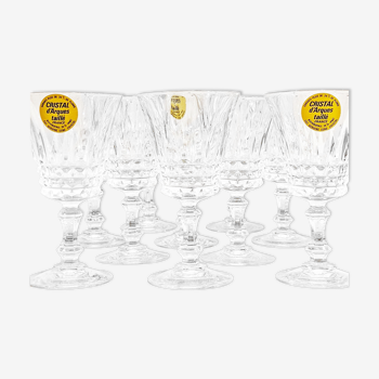 10 vintage liquor glasses, Cristal d'Arques